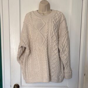Free People Cable Knit Sweater